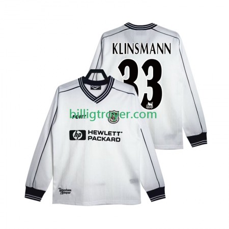 Billige Fotballdrakter Tottenham Hotspur KLINSMANN 33 1999 Retro Hjemmedraktsett 1997 Langermet